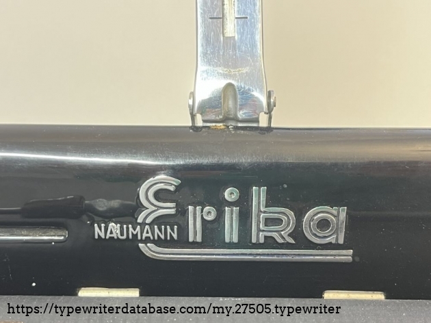 Detail: paper support, manufacturer's embossing stamp