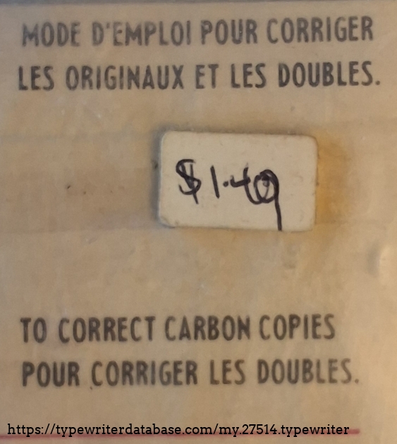 The whole package for $1,49, back then, but I don't know when!