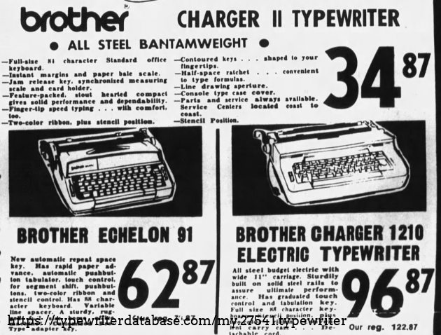 Compare the price to the SC above and you see SC has a problem. The Brother is a better machine and is plus 40% less.