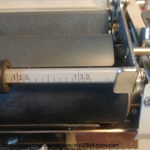 130 spaces and more for a width of 335 mm or 13.5 inches.