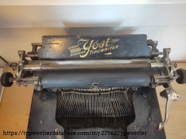 Paper bail and line spacer after some #0000 steel wool rubbing