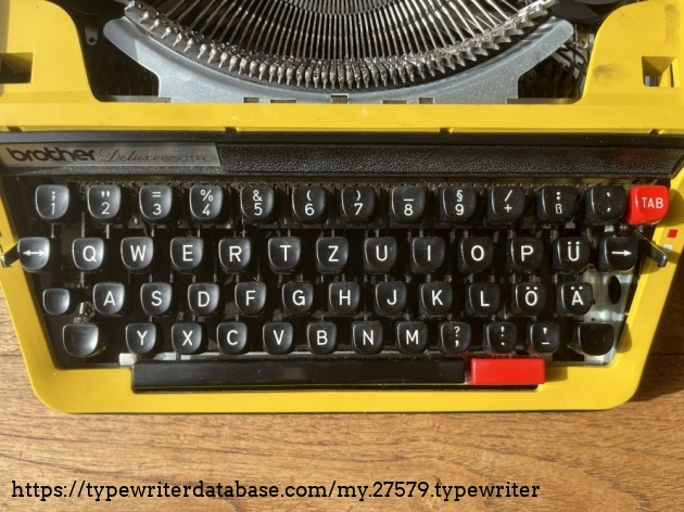 Detail: German keyboard layout (with special letters: &auml;, &ouml;, &uuml;, &szlig;)