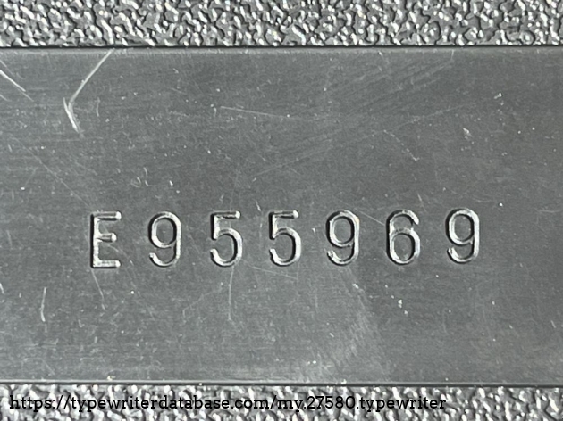 Detail: serial no. E 955.969