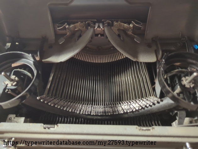 Under the ribbon cover