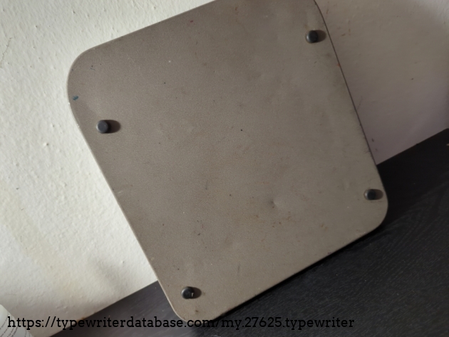 Underside of bottom casing/chassis.