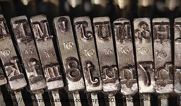 Type slug detail, showing Pica foundry marks.