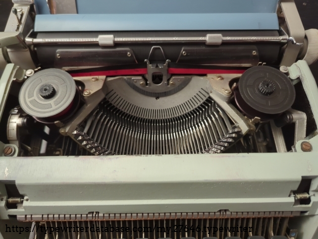 Under the ribbon cover, including the 3D printed spool nuts.