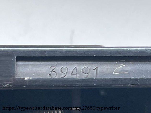 Detail: serial no. 39.491