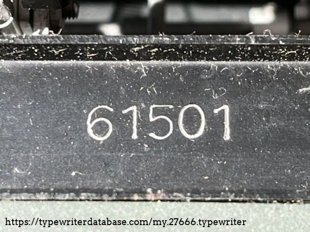 Detail: serial no. 61.501