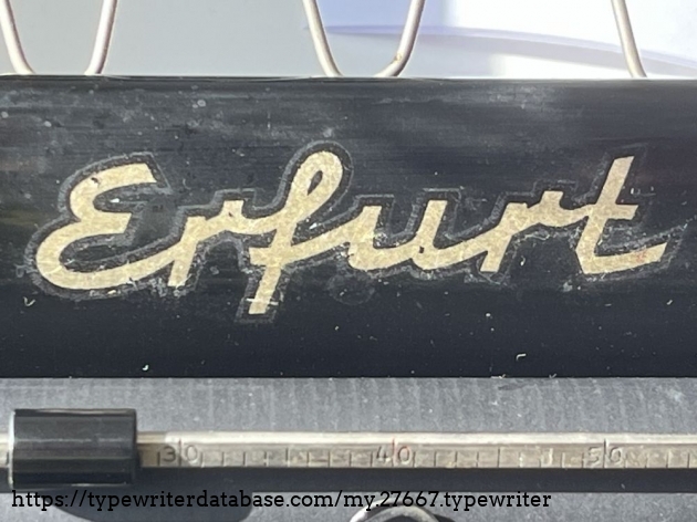 Detail: manufactor's decal