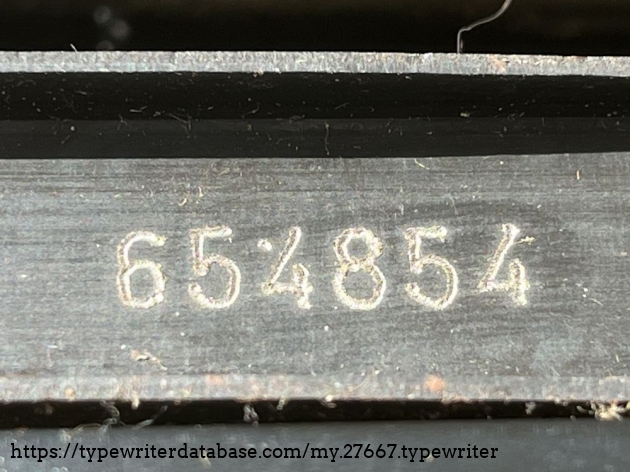 Detail: serial no. 654.854