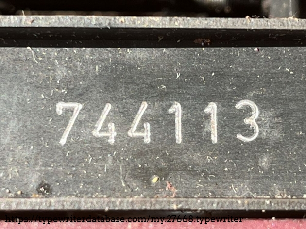 Detail: serial no. 744.113