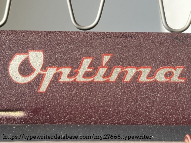 Detail: manufactor's decal