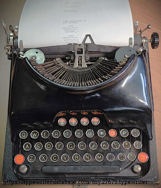 Front with paper inserted.