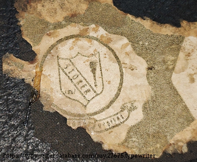 Storer College sticker detail.