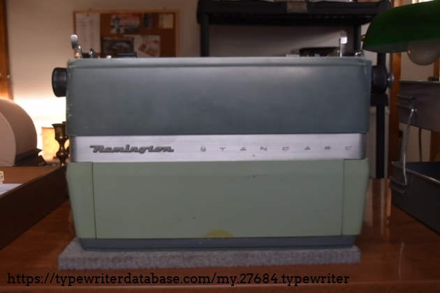 Rear view.  Really admire the contrast section with the name spelled out.