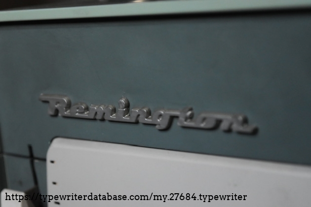 Script name on front panel.