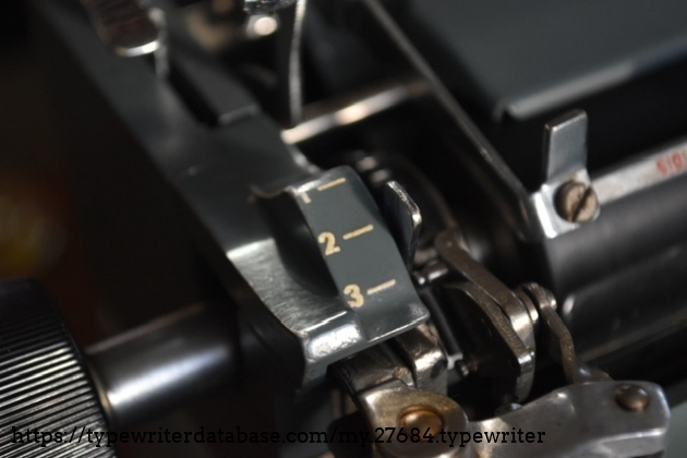 Line selector.  Remingtons were well known to be bare bones machines.  A lot of exposure to certain mechanisms such as this.