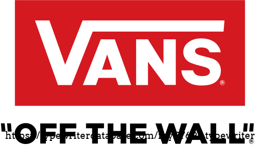 Detail: The Californian skateboarding shoes brand "Vans", formerly known as Van Doren Rubber Company, introduced their "Off The Wall"-logo in the mid-1970s. Perhaps they found the "Voss" emblem inspiring, and it certainly worked out well for them that the German typewriter manufacturer disappeared from the market in the 1960s.