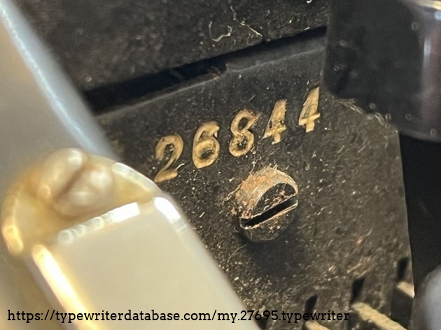 Detail: serial no. 26.844