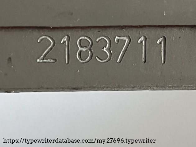 Detail: serial no. 2.183.711