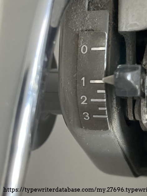 Detail: vertical spacing adjustment