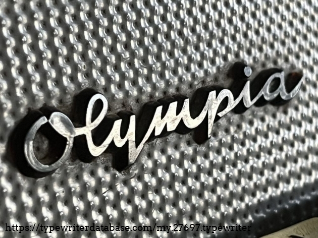 Detail: Olympia lettering - black is beautiful.
