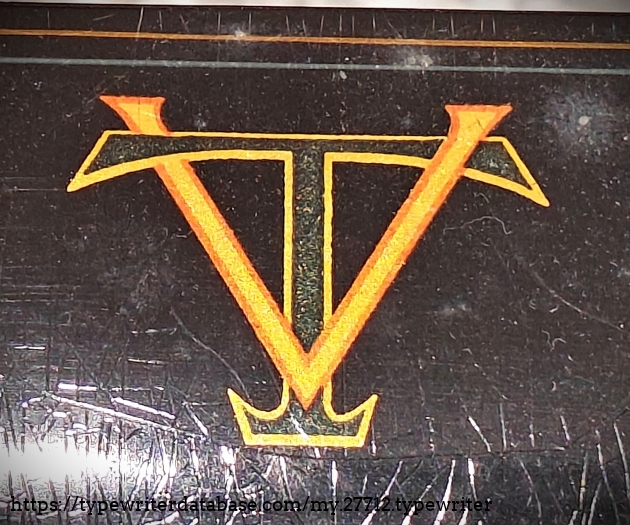 Paper table decal close-up.