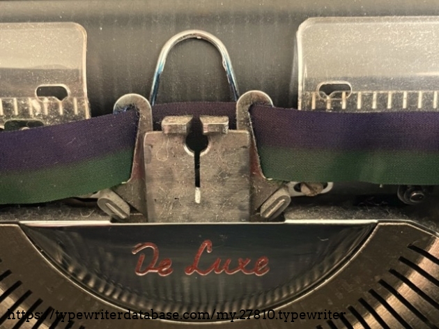 Loaded with green/bue nylon ribbon