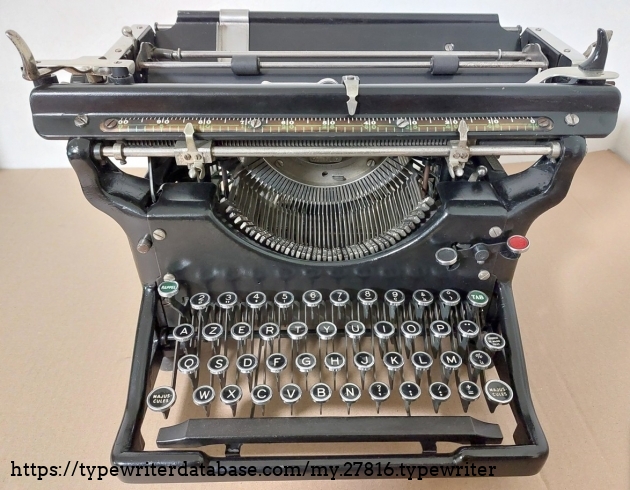 The machine was completely disassembled, stripped, and then repainted black.