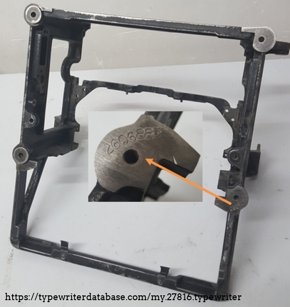 The frame number for this machine.