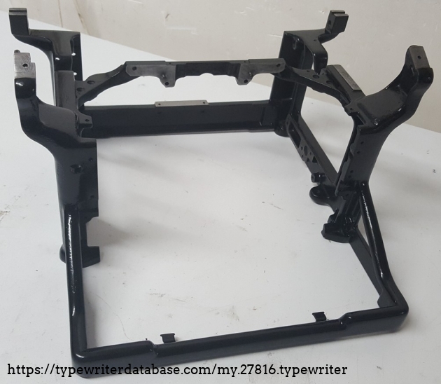 The chassis after being stripped and repainted, on December 29, 2020.