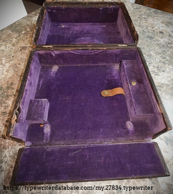 Empty typewriter case.