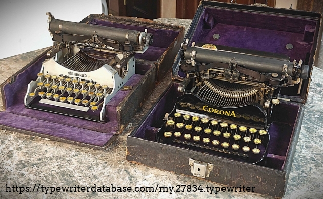 Standard Folding side-by-side with my 1916 Corona 3.