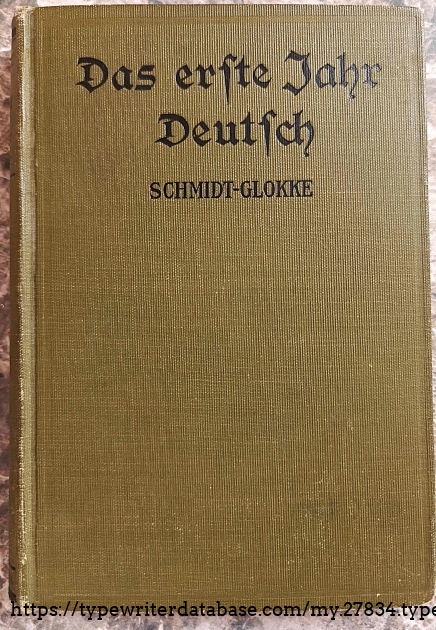 Schmidt and Glokke book cover.