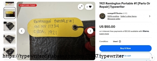 ID tag with serial number.