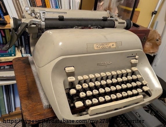 Pre-cleaning. Note the prior owner's name, written on a piece of paper and taped to the front.