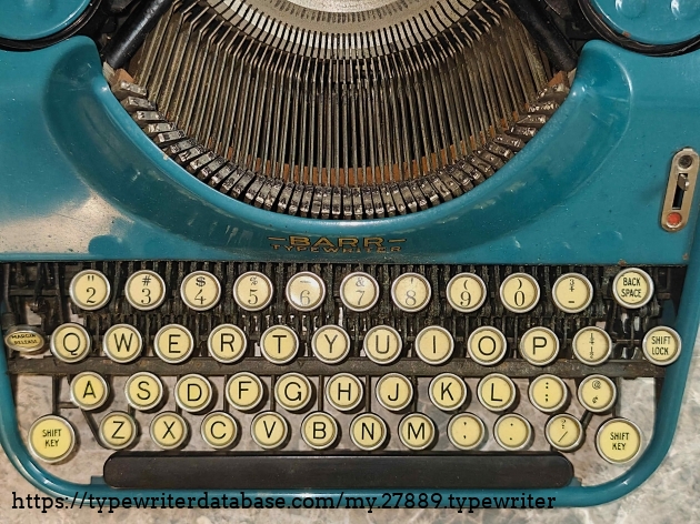 Top-down, keyboard view.