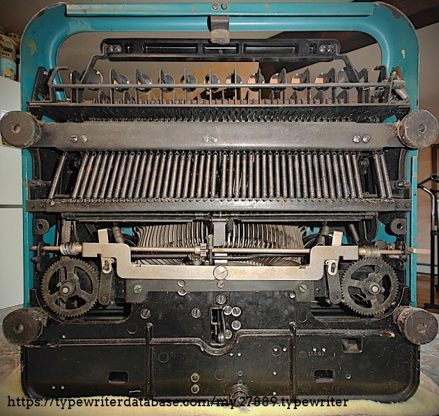 Underside of machine.