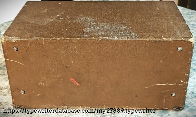 Case exterior, rear.