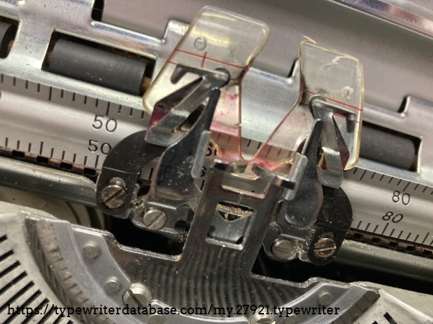 Different ribbon lift/card guide.