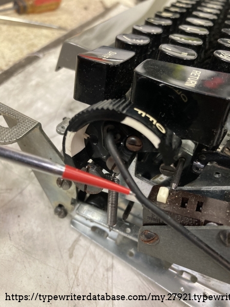 Switch also locks out return mech.