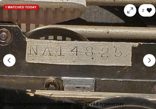 Serial number.