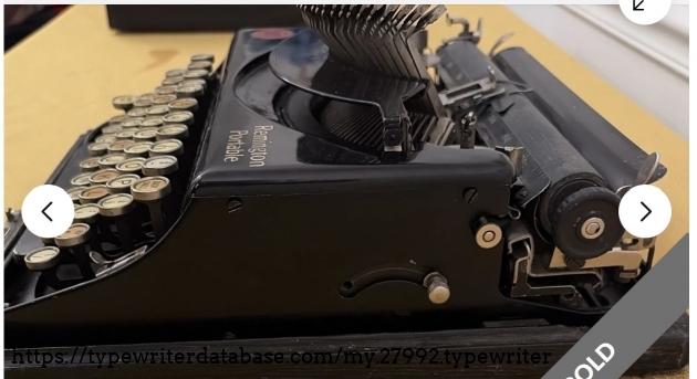 Right side view, typebars extended.