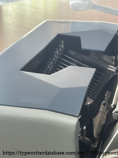 Detail: plastic structure on ribbon cover; this is one of the details I love the most