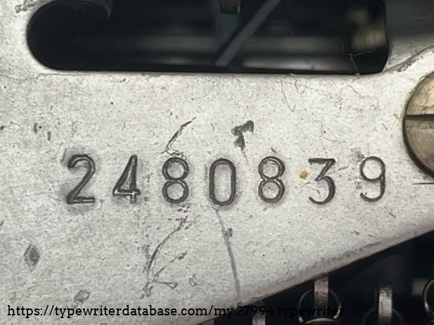 Detail: serial no. 2.480.839