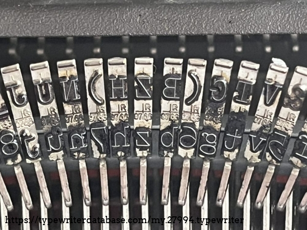 Detail: type slugs, Pica Special (97|6,6), 10pt