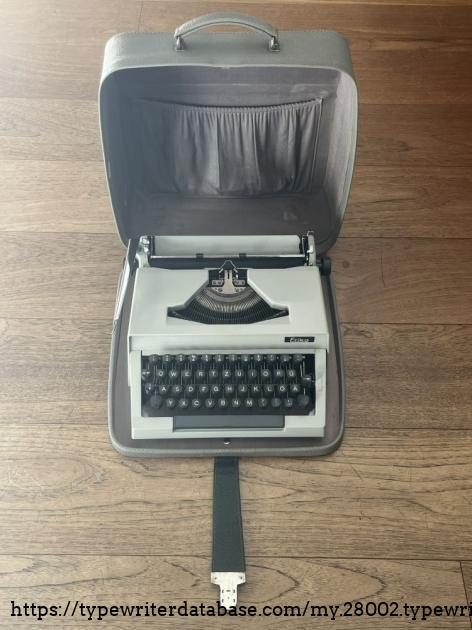 View: typewriter in case, overview