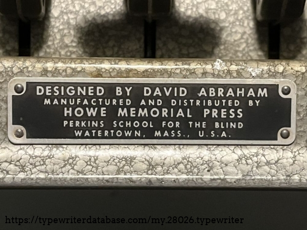 Detail: manufactors plate