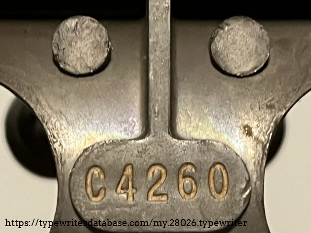 Detail: Serial no. C 4.260